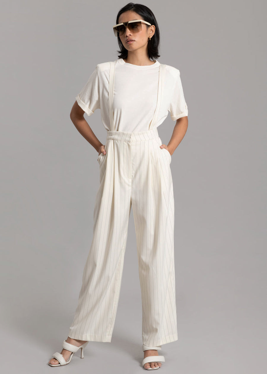 Nuno Thin Stripes Pants - Off White - 10
