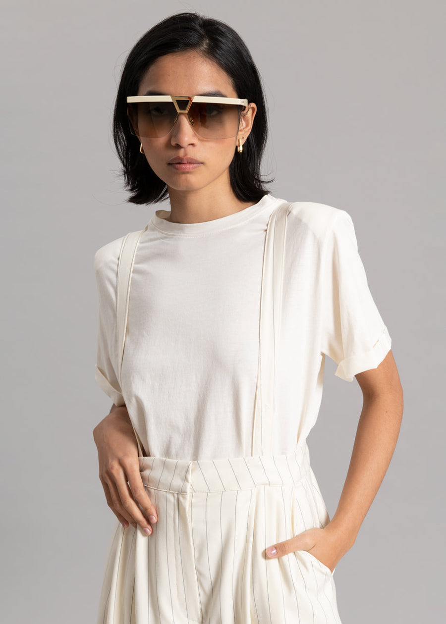 Nuno Thin Stripes Pants - Off White - 4
