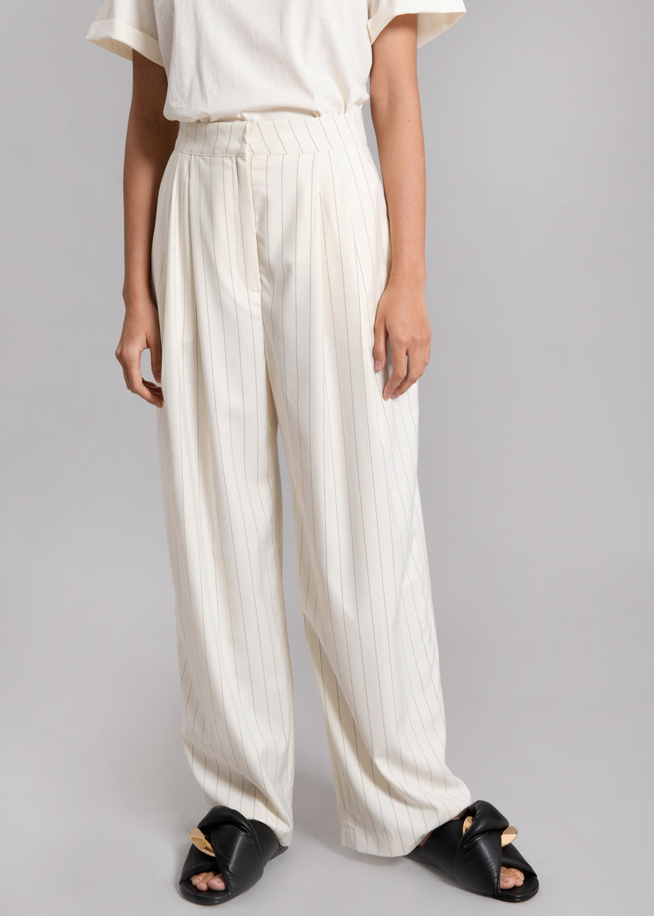 Nuno Thin Stripes Pants - Off White - 7