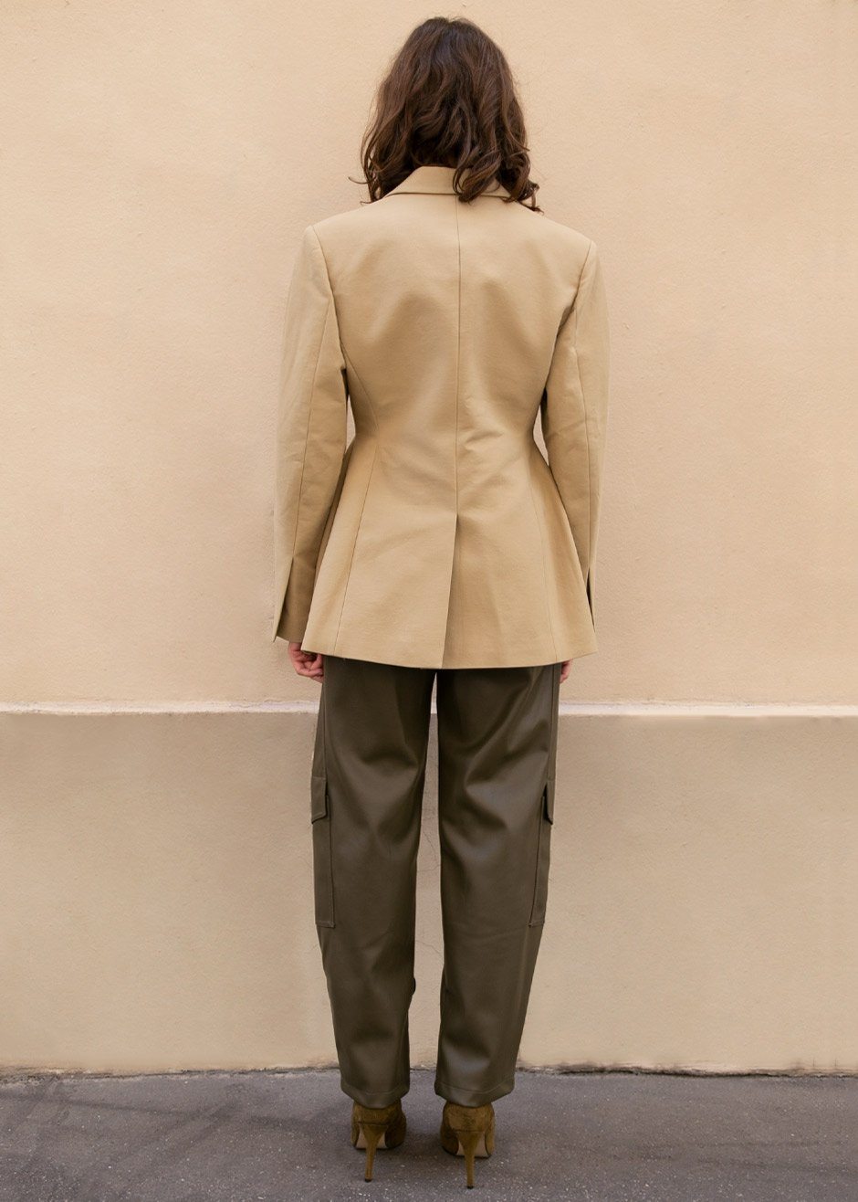 Colette Hourglass Blazer - Camel - 13