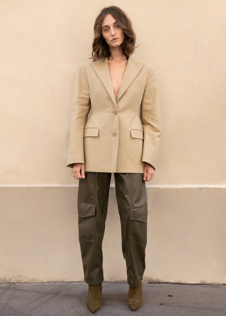 Colette Hourglass Blazer - Camel - 7