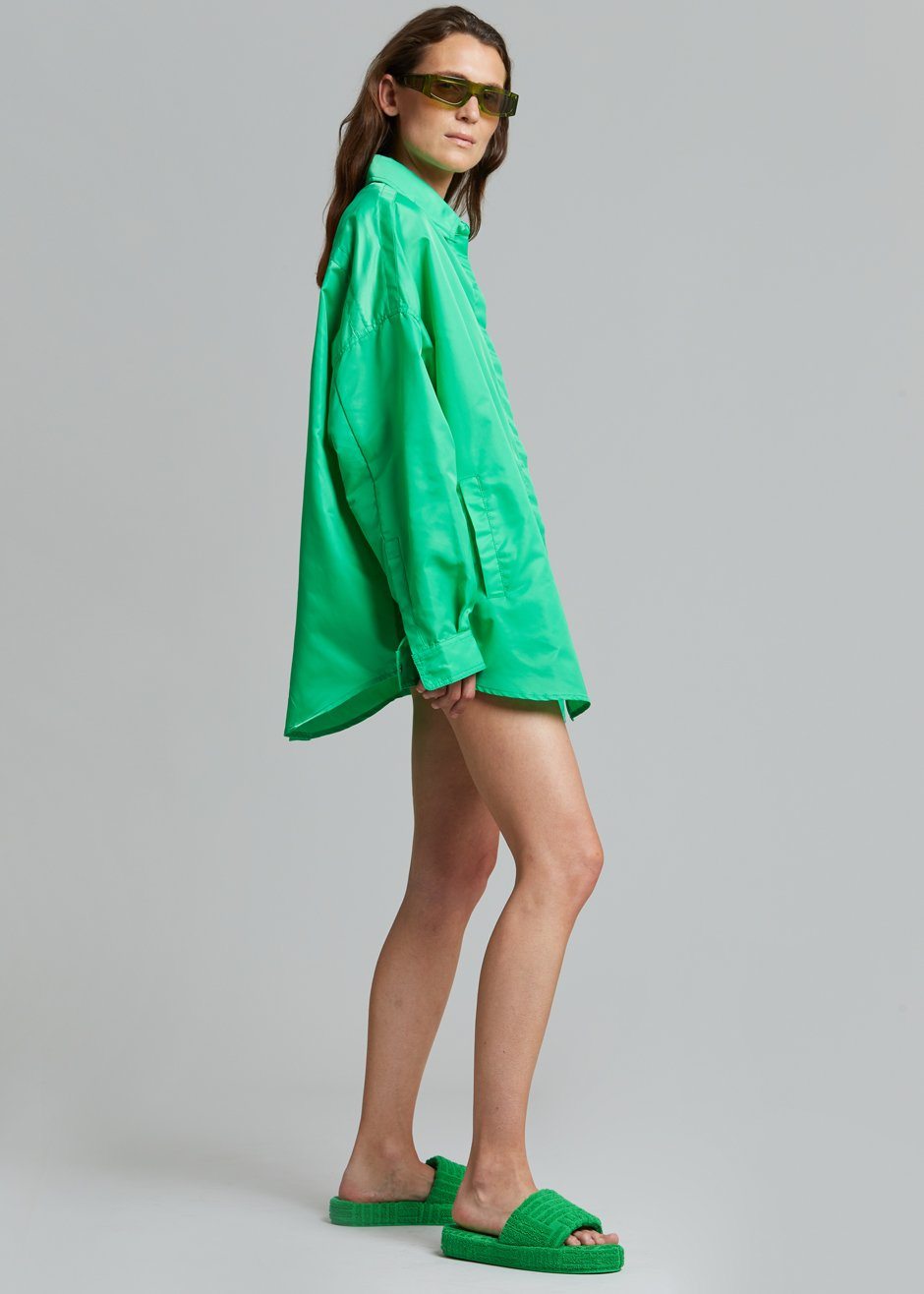 Perla Shirt Jacket - Kelly Green - 6