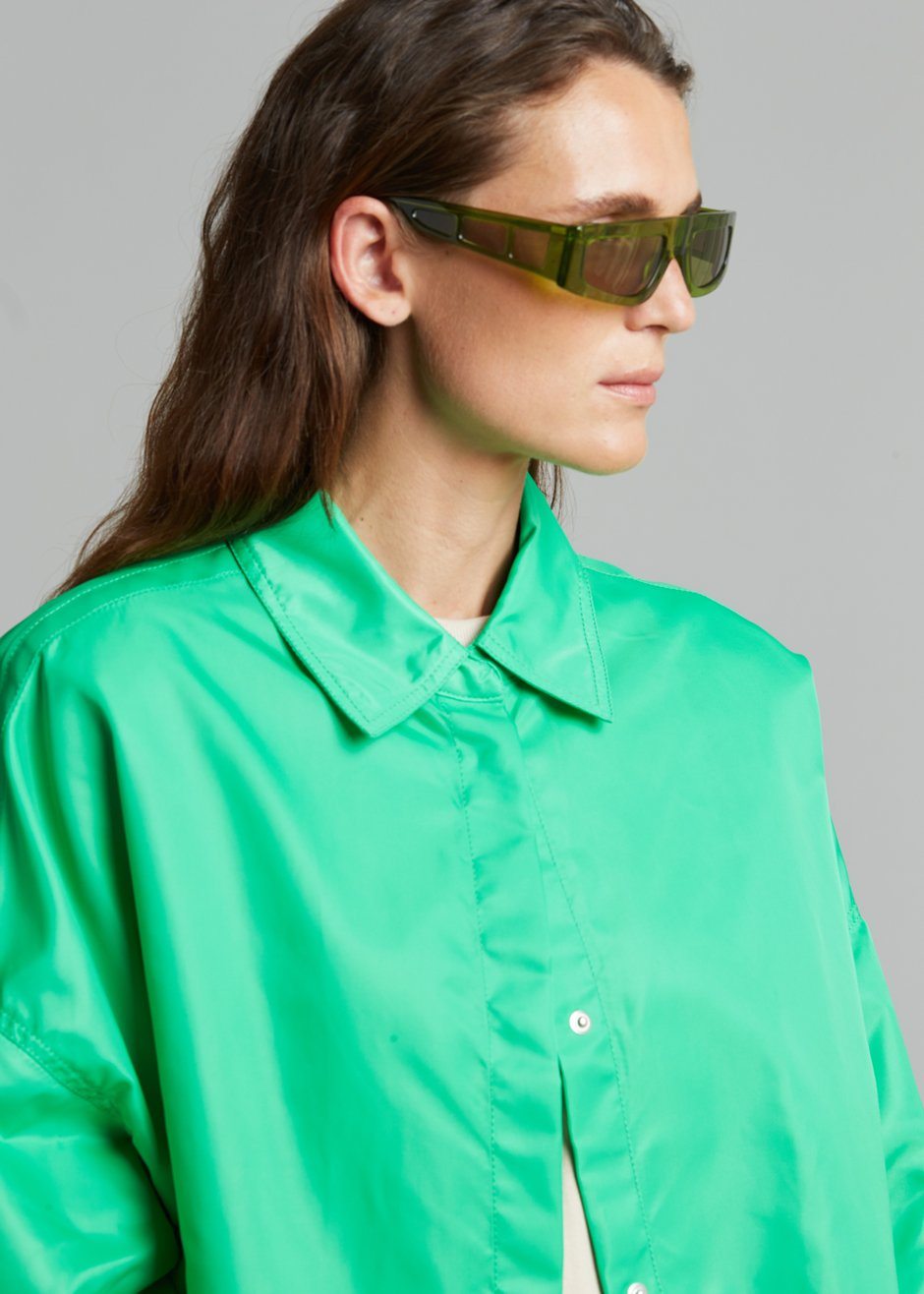 Perla Shirt Jacket - Kelly Green - 9