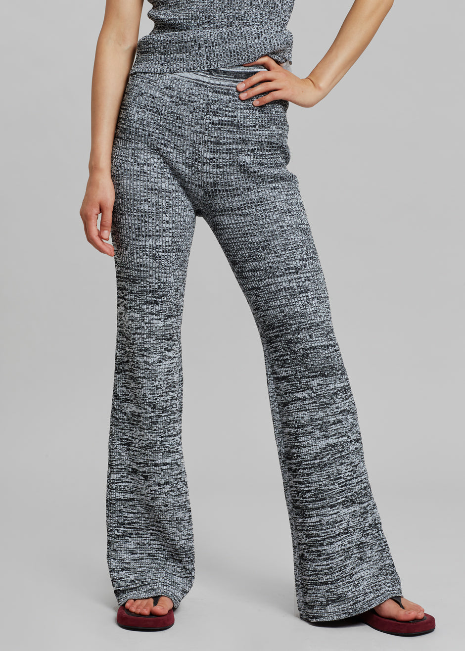 REMAIN Solaima Knit Pants - Black Comb - 3