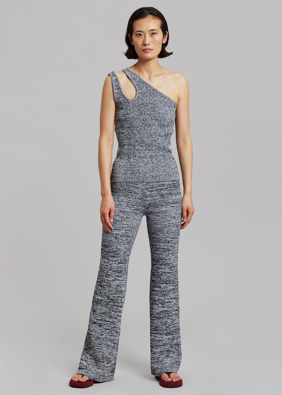 REMAIN Solaima Knit Pants - Black Comb - 1