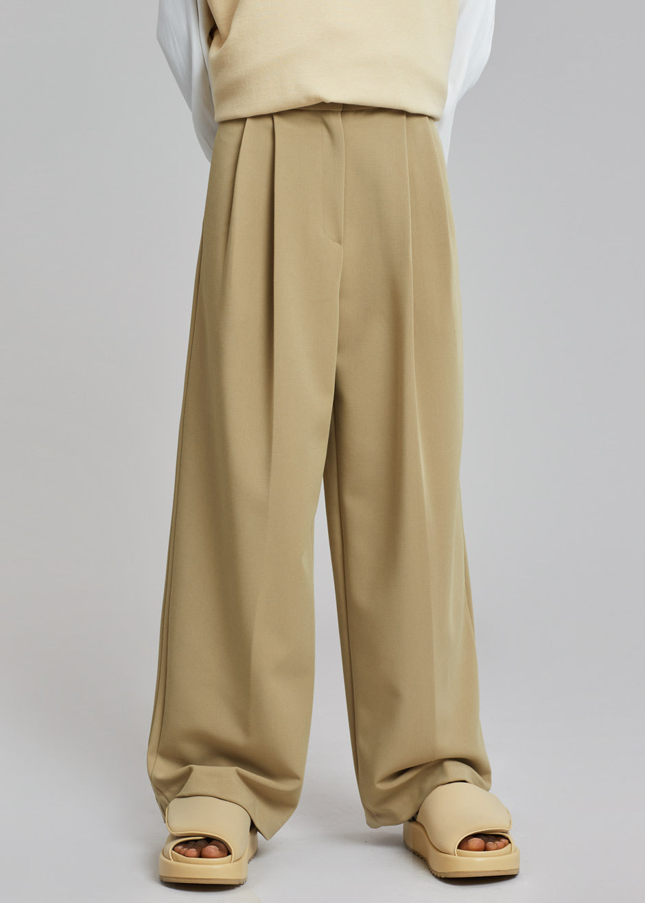 Ren Pleated Pants - Sand - 2