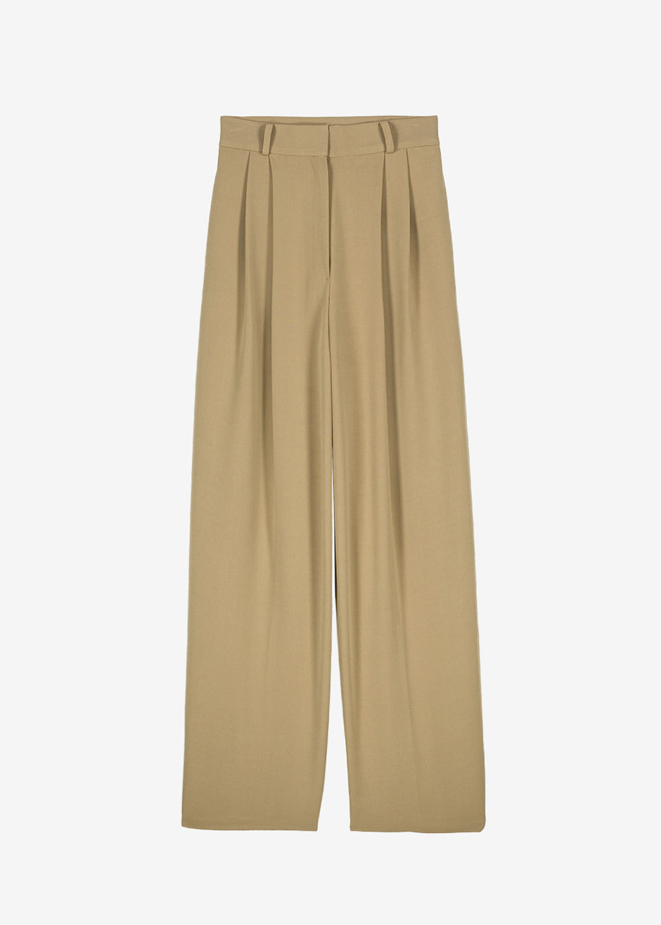 Ren Pleated Pants - Sand - 9