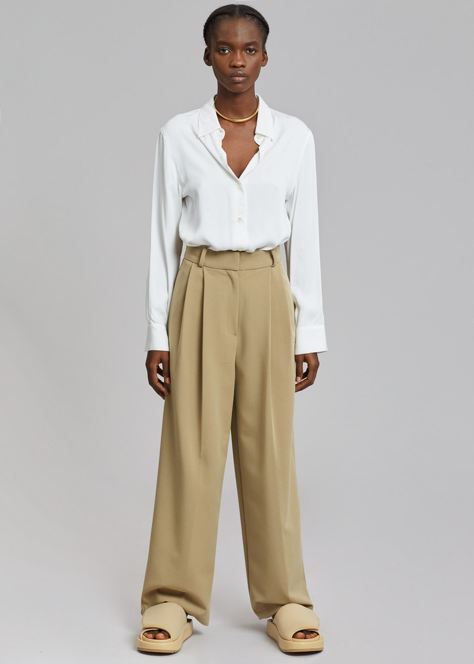 Ren Pleated Pants - Sand - 7