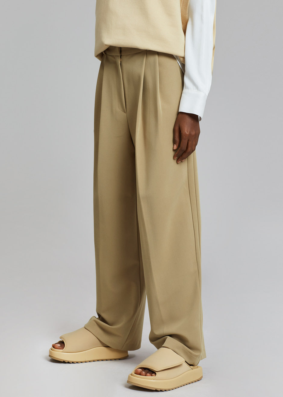 Ren Pleated Pants - Sand - 5