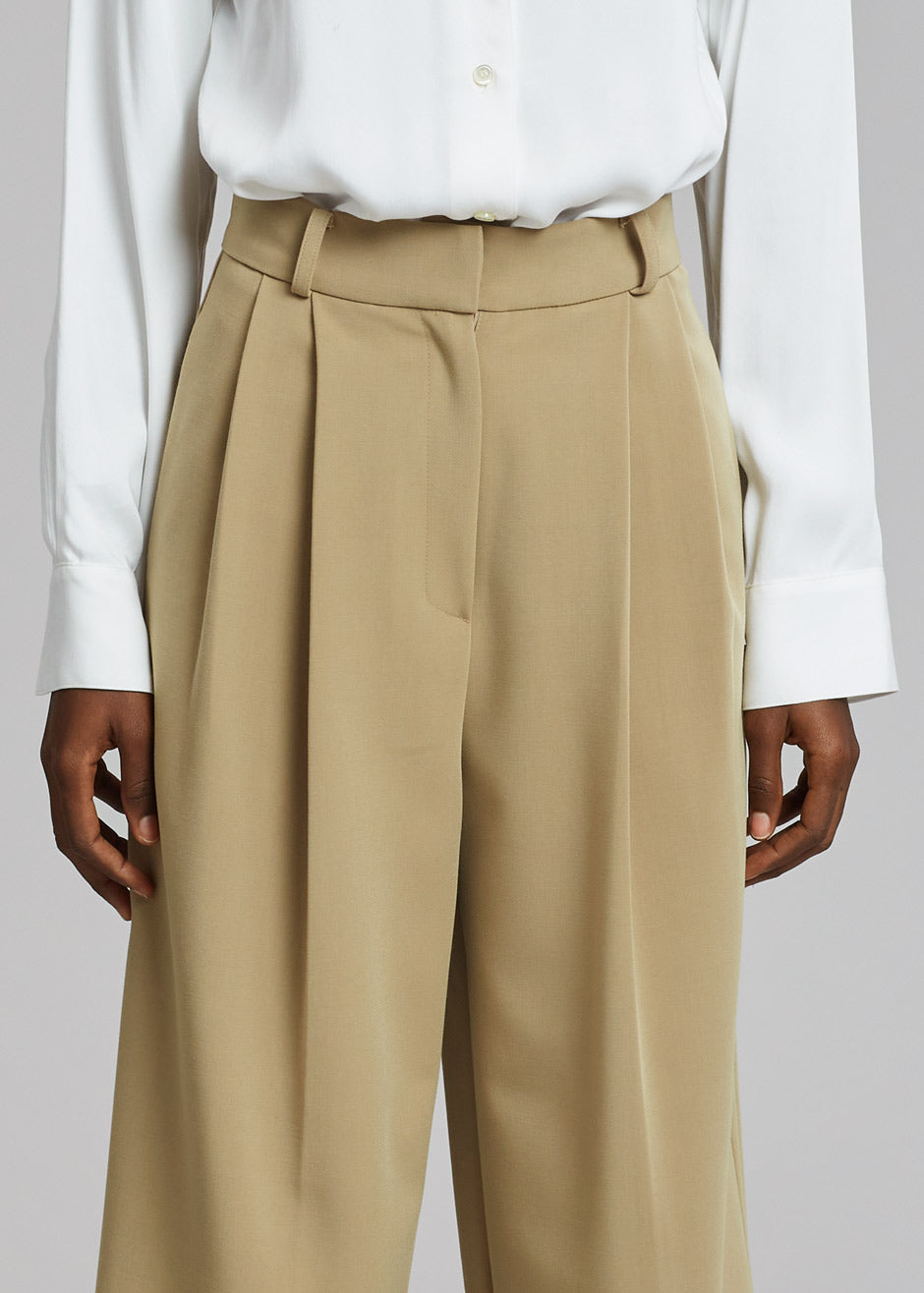 Ren Pleated Pants - Sand - 4