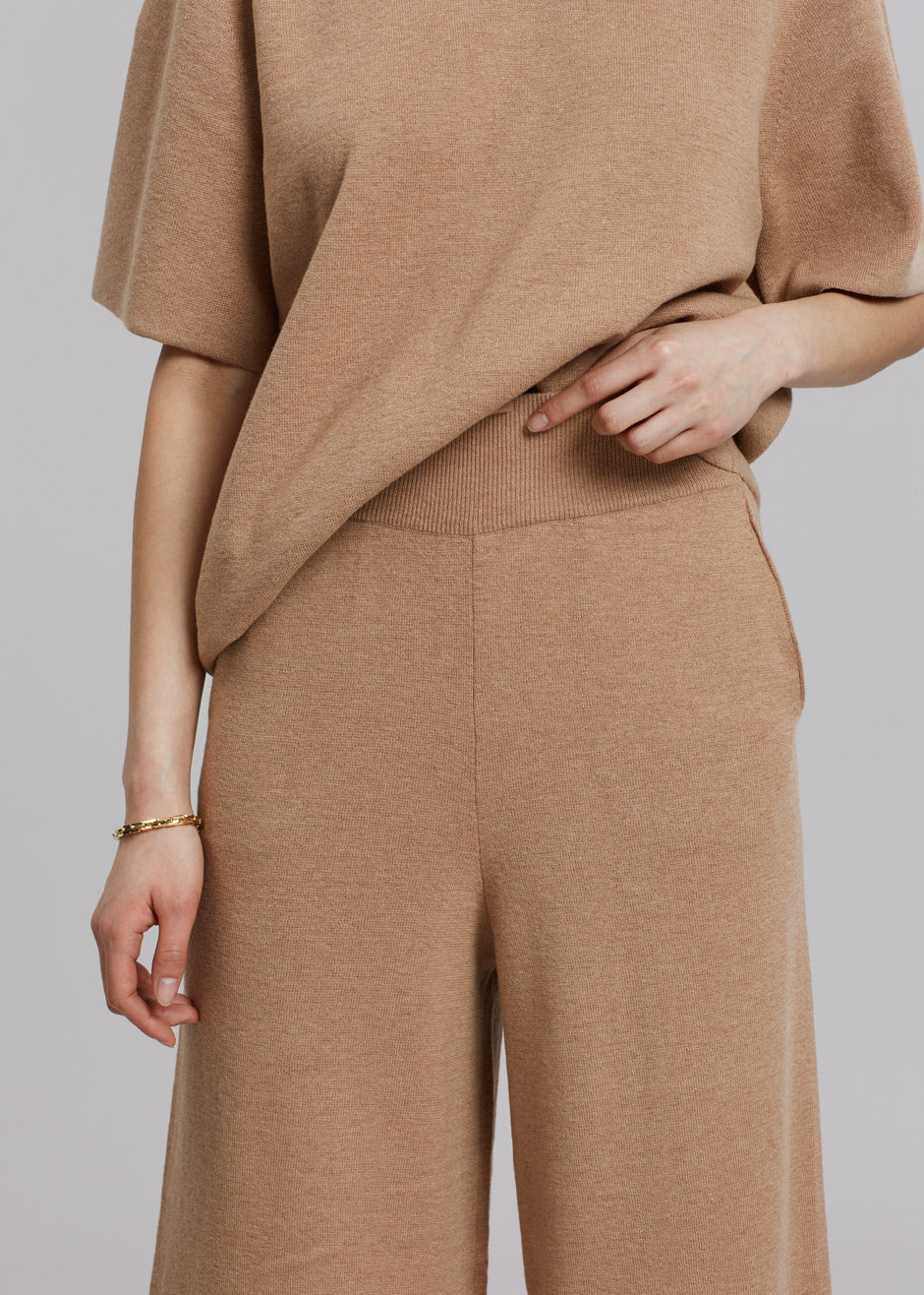 Rodebjer Calla Knit Pants - Camel - 2