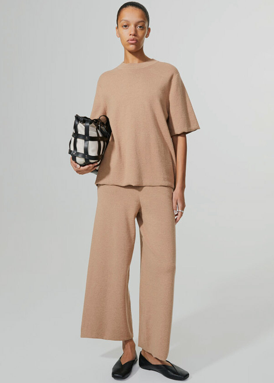 Rodebjer Calla Knit Pants - Camel - 1