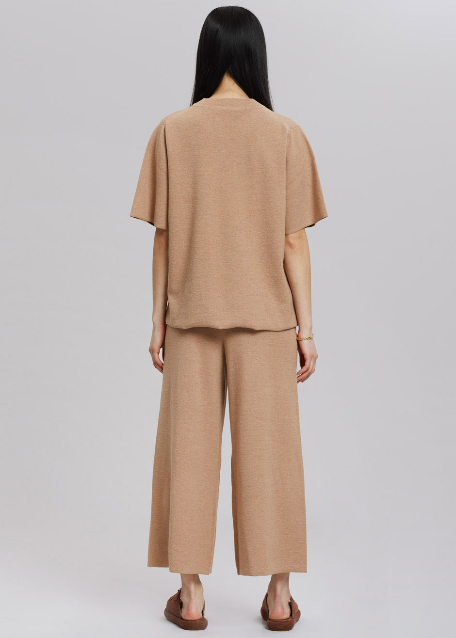 Rodebjer Calla Knit Pants - Camel - 8