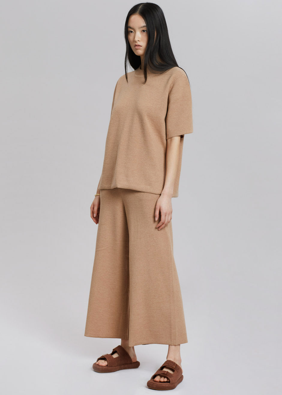 Rodebjer Calla Knit Pants - Camel - 4
