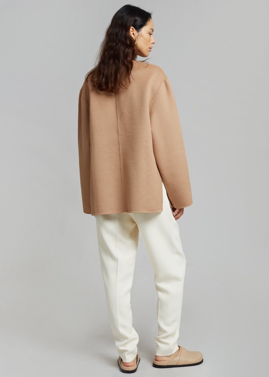 Róhe Jack Pullover Top - Camel - 13