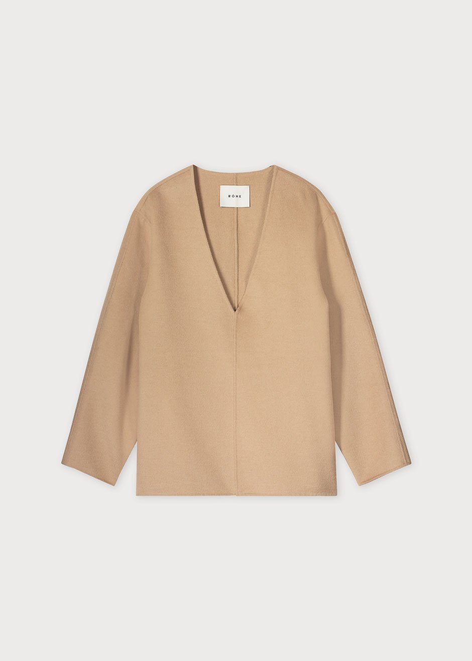 Róhe Jack Pullover Top - Camel - 15