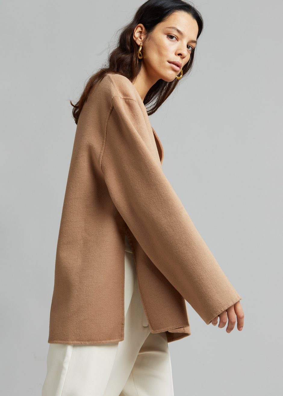 Róhe Jack Pullover Top - Camel - 7