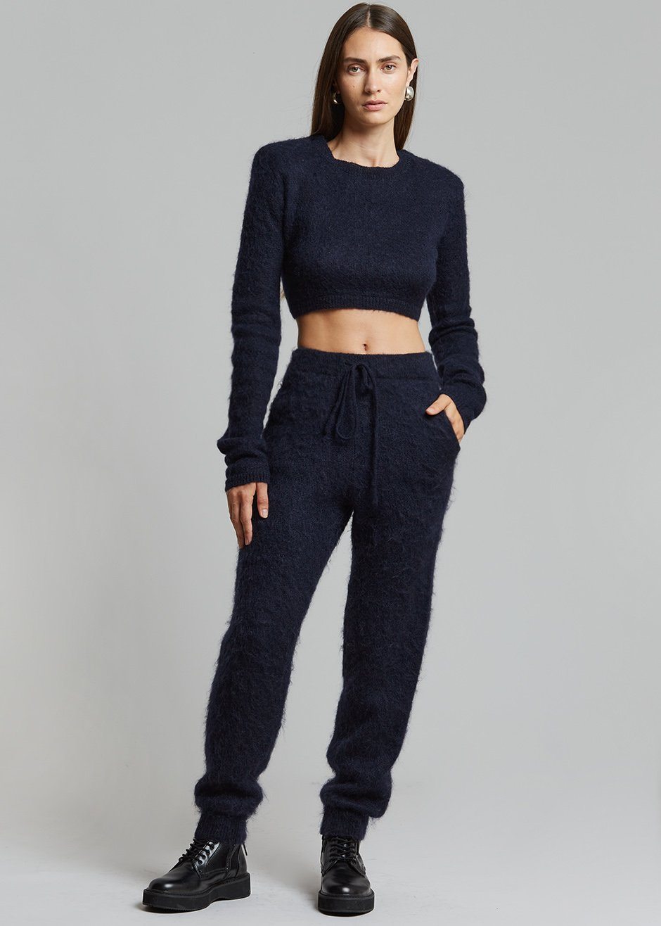 ROTATE Rhea Knit Pants - Night Sky - 1