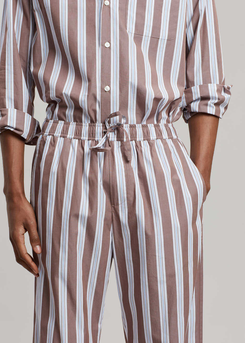 Samsøe & Samsøe Devon Trousers - Brown Stripe - 4