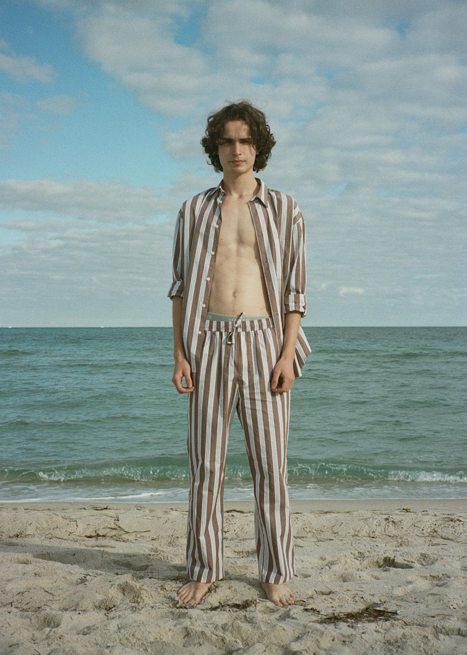 Samsøe & Samsøe Devon Trousers - Brown Stripe - 3