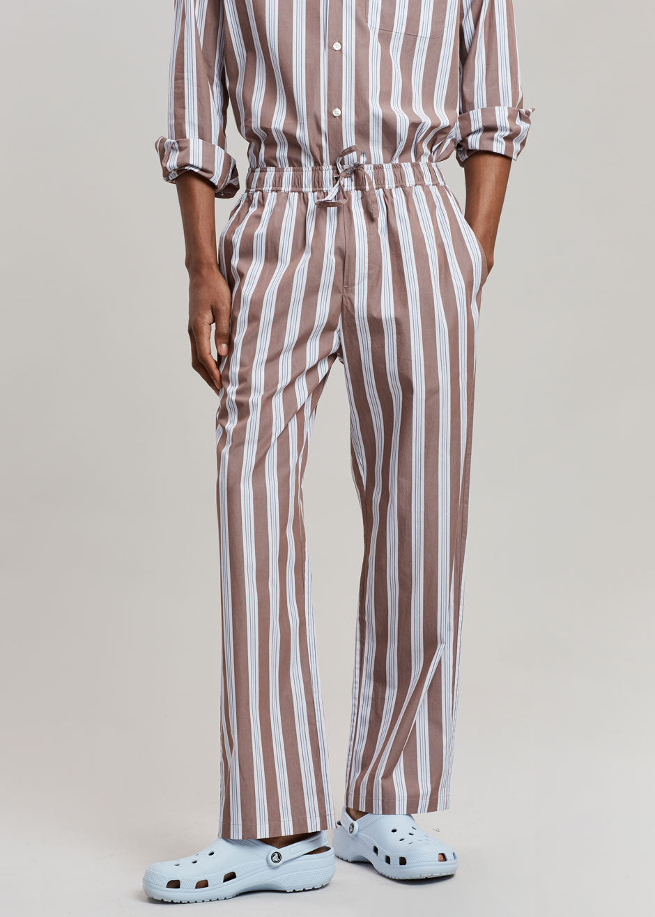 Samsøe & Samsøe Devon Trousers - Brown Stripe - 2
