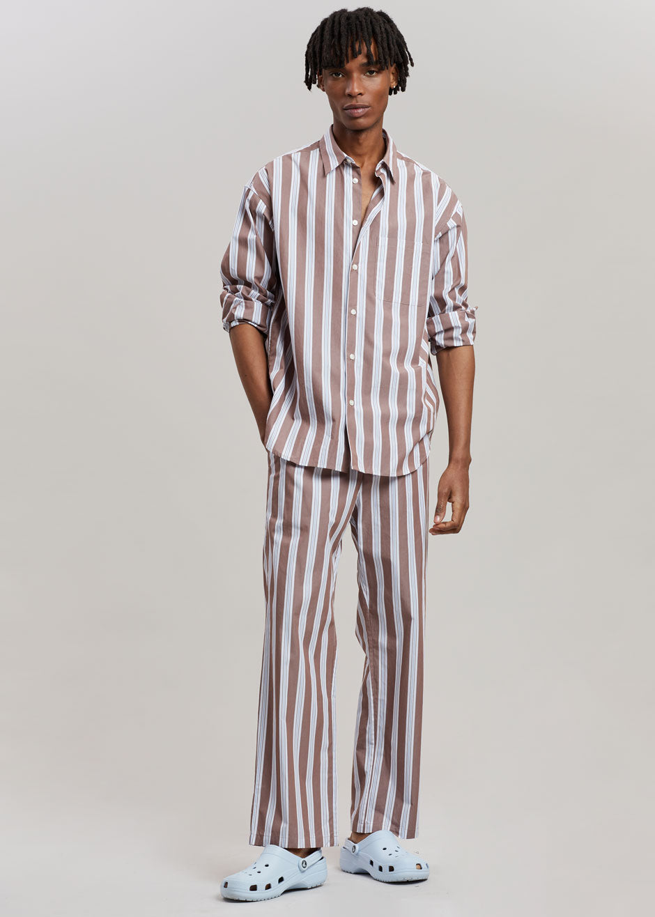 Samsøe & Samsøe Marley Shirt - Brown Stripe - 9