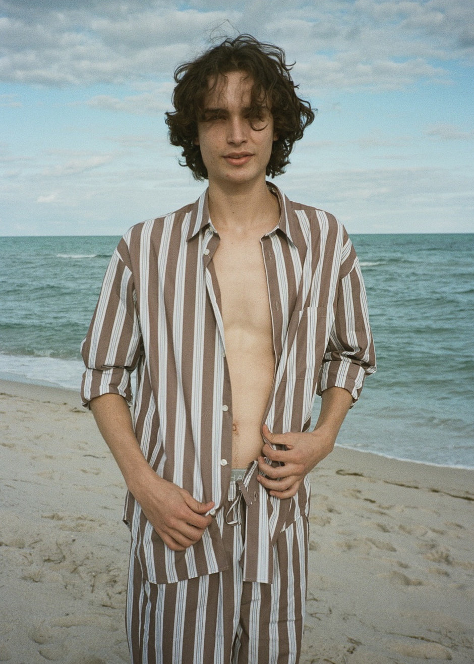 Samsøe & Samsøe Marley Shirt - Brown Stripe - 3