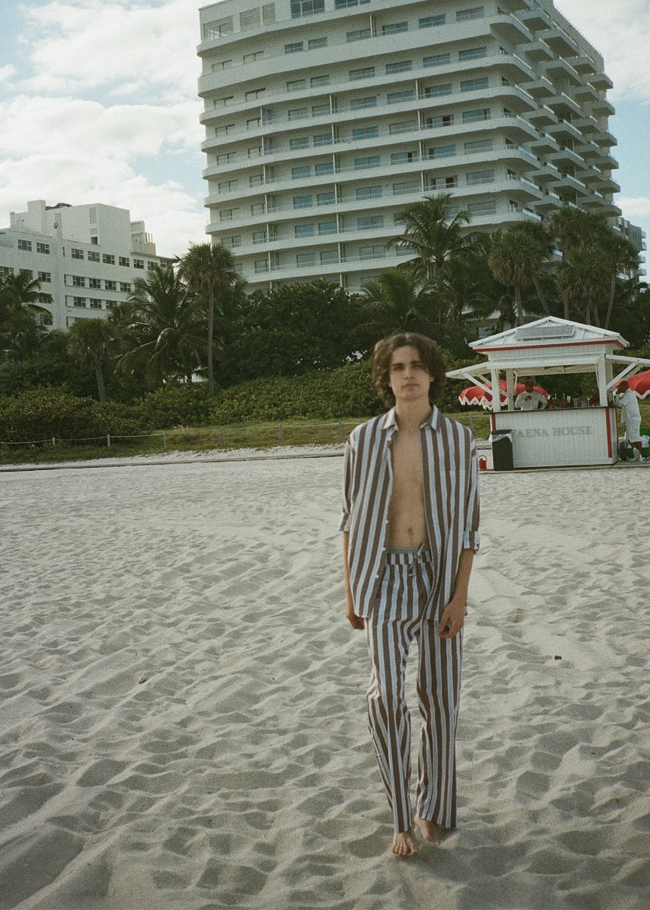 Samsøe & Samsøe Marley Shirt - Brown Stripe - 4