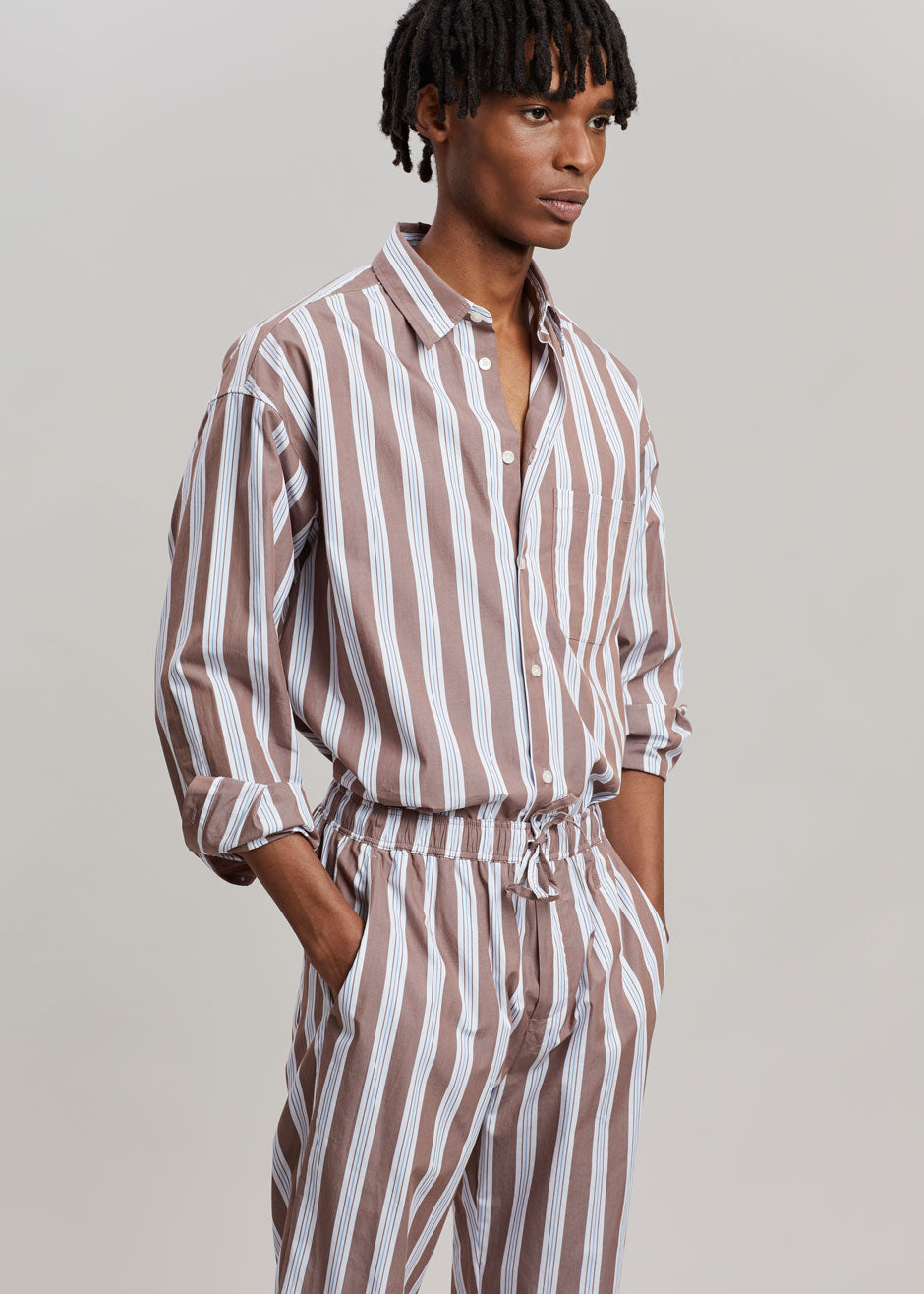 Samsøe & Samsøe Marley Shirt - Brown Stripe - 5