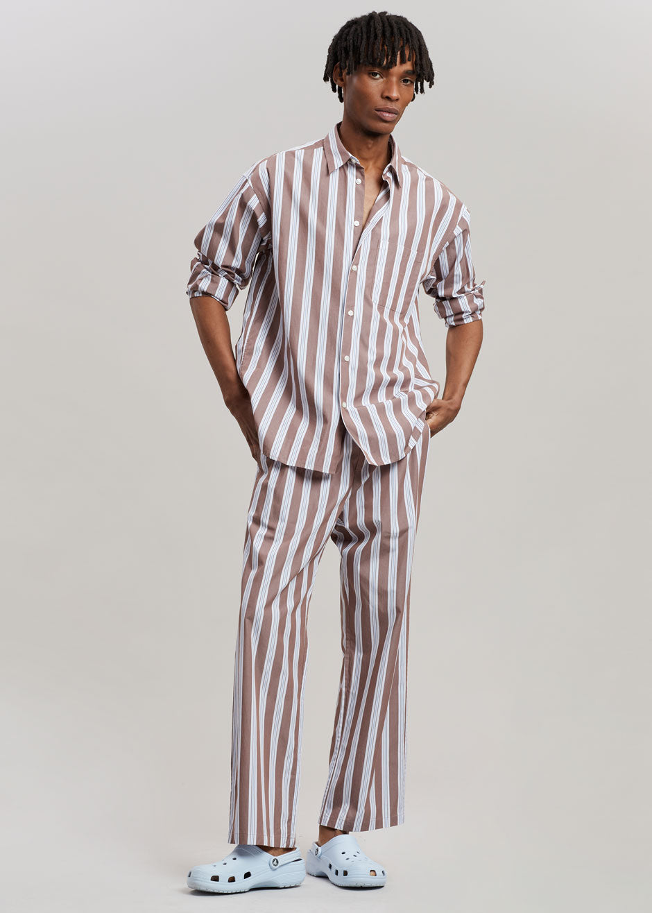 Samsøe & Samsøe Marley Shirt - Brown Stripe - 2