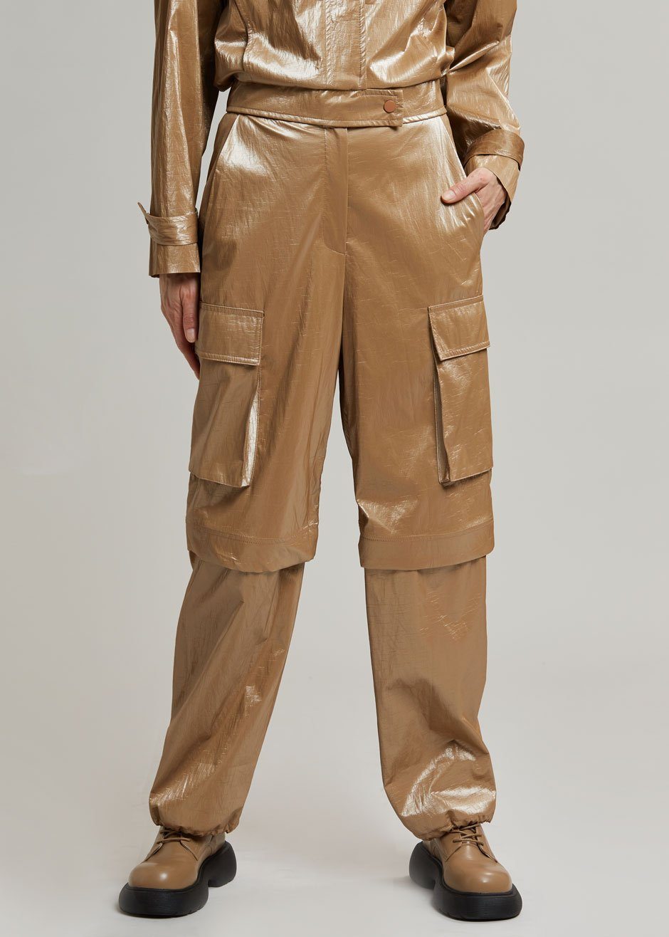 Stevie Shiny Pants - Sand - 3