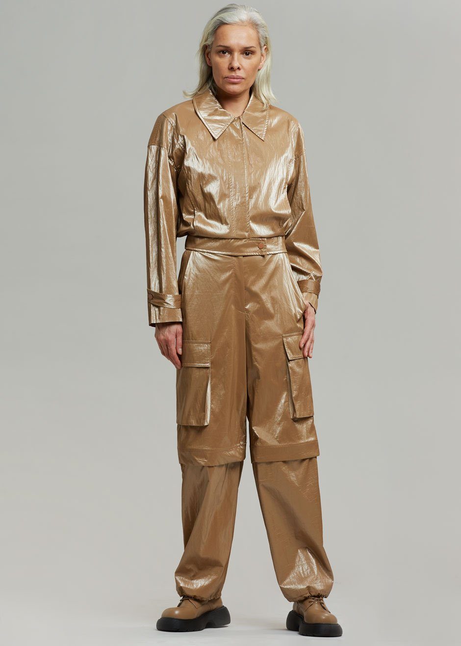 Stevie Shiny Pants - Sand - 4
