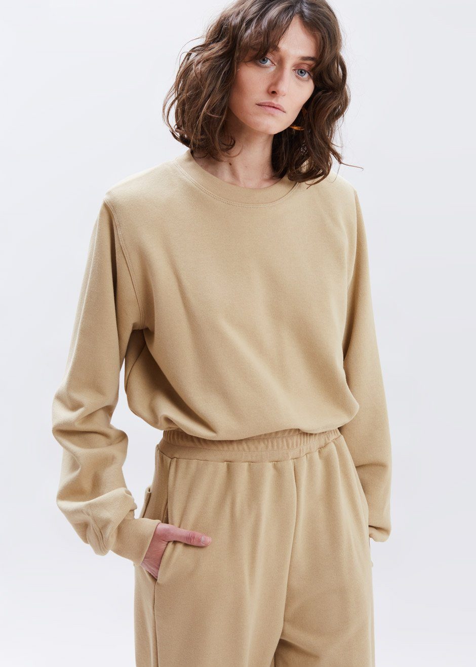 Tab Cuff Sweatpants - Camel - 6