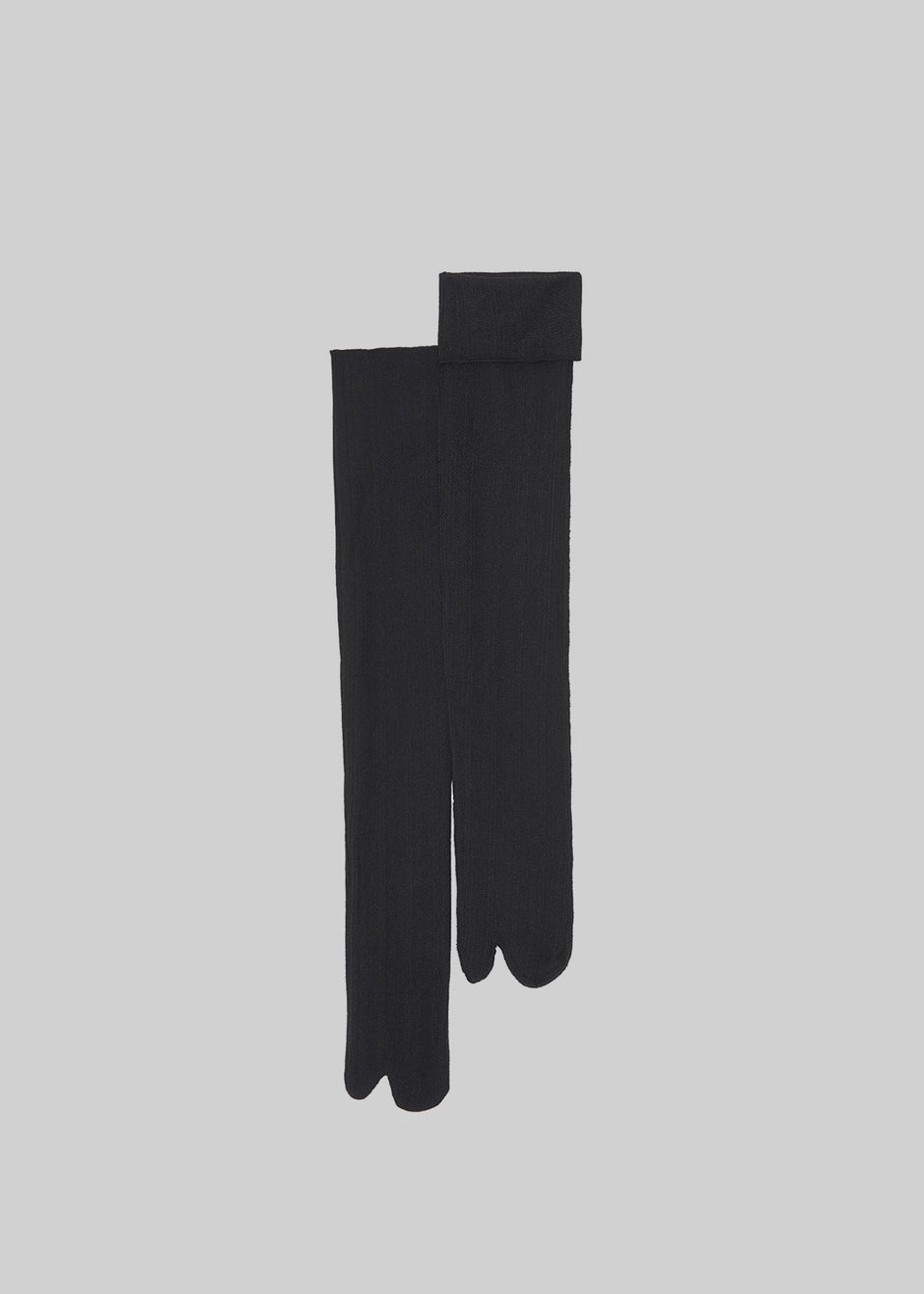 Tabi Knee Socks - Black - 1