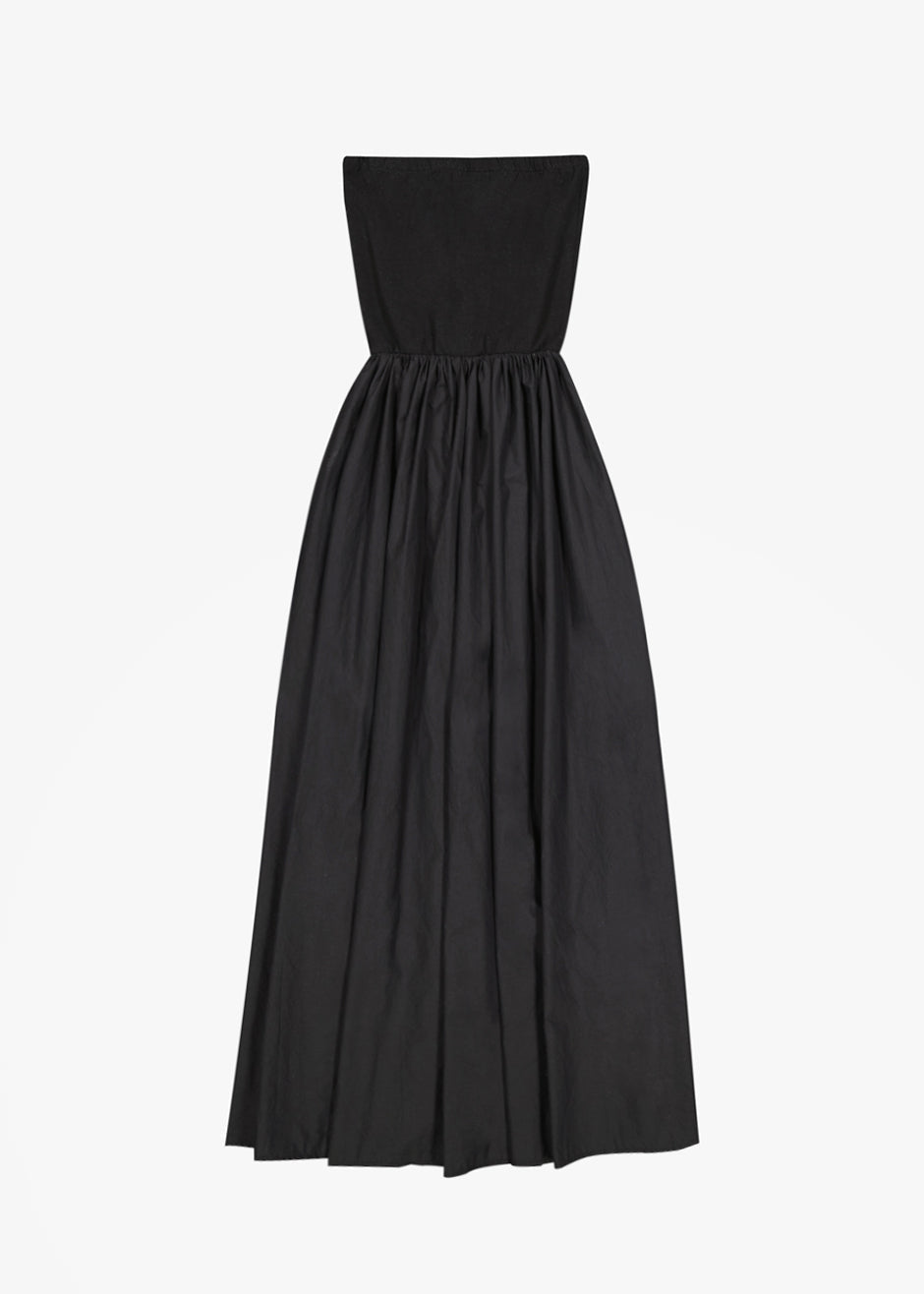 Tamo Strapless Maxi Dress - Black - 8