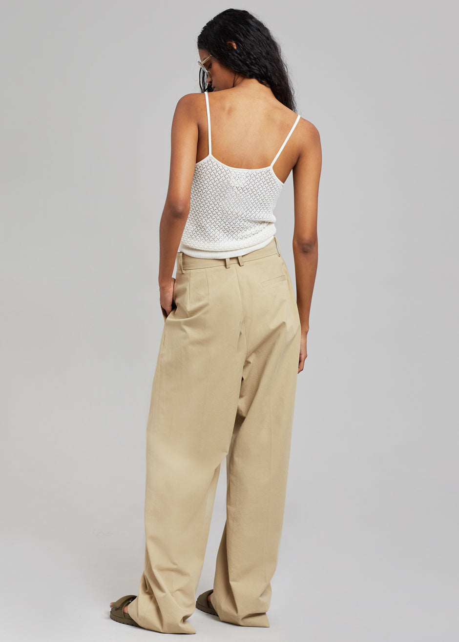 Tansy Cotton Pants - Camel - 6