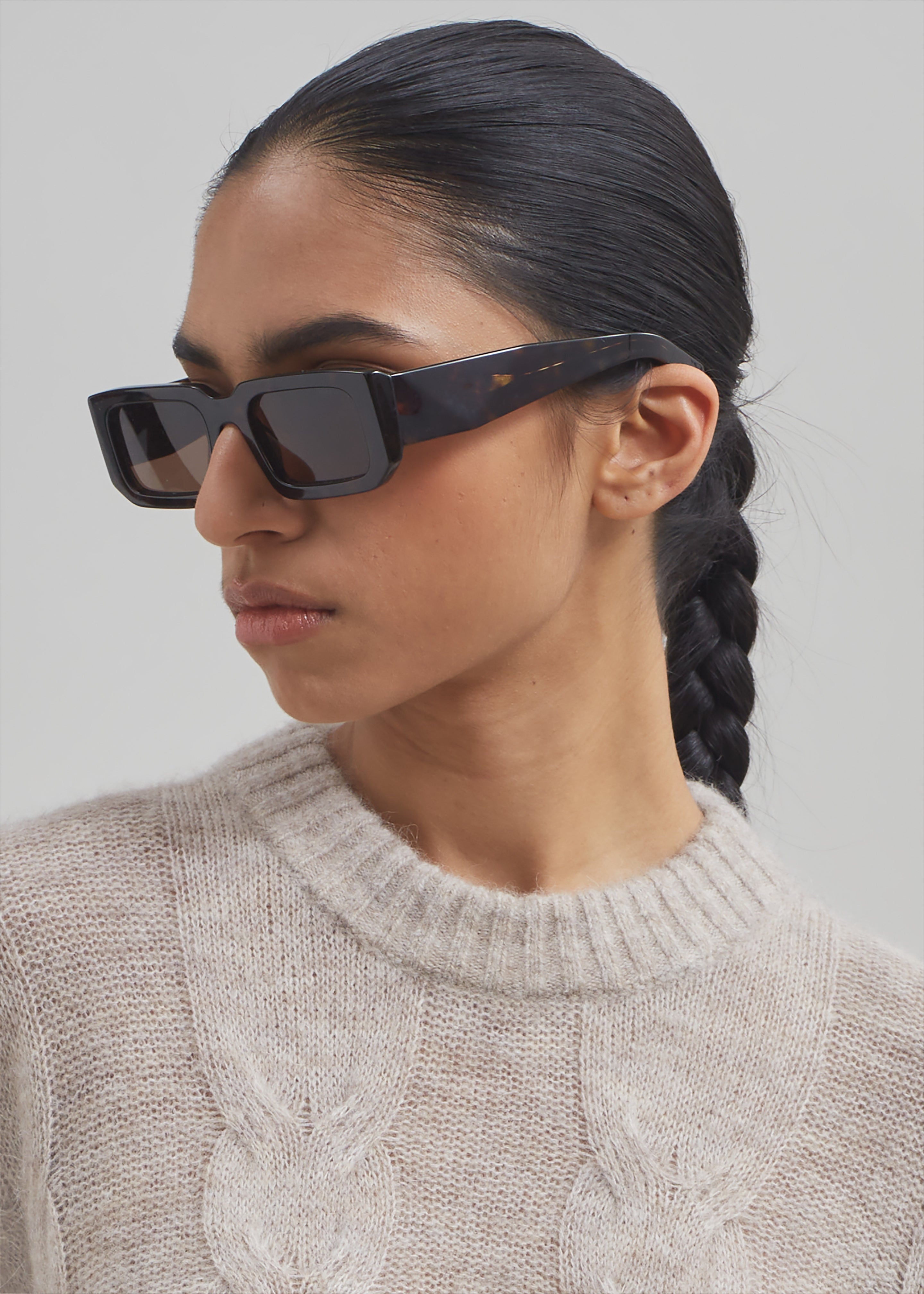 The Garment Verbier Boxy Cable Sweater - Linen - 3