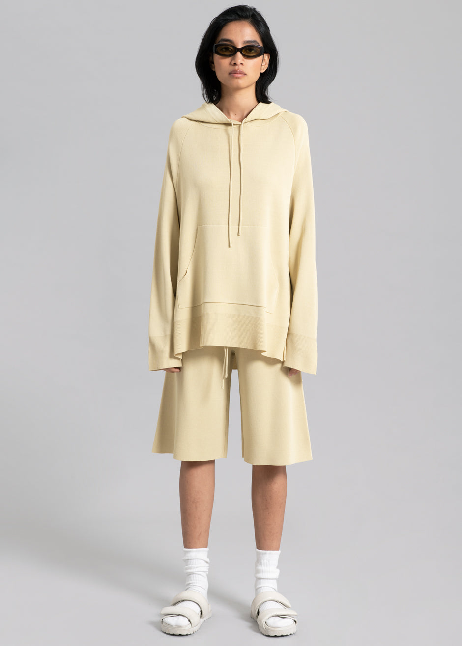 Thea Knit Hoodie - Straw - 7