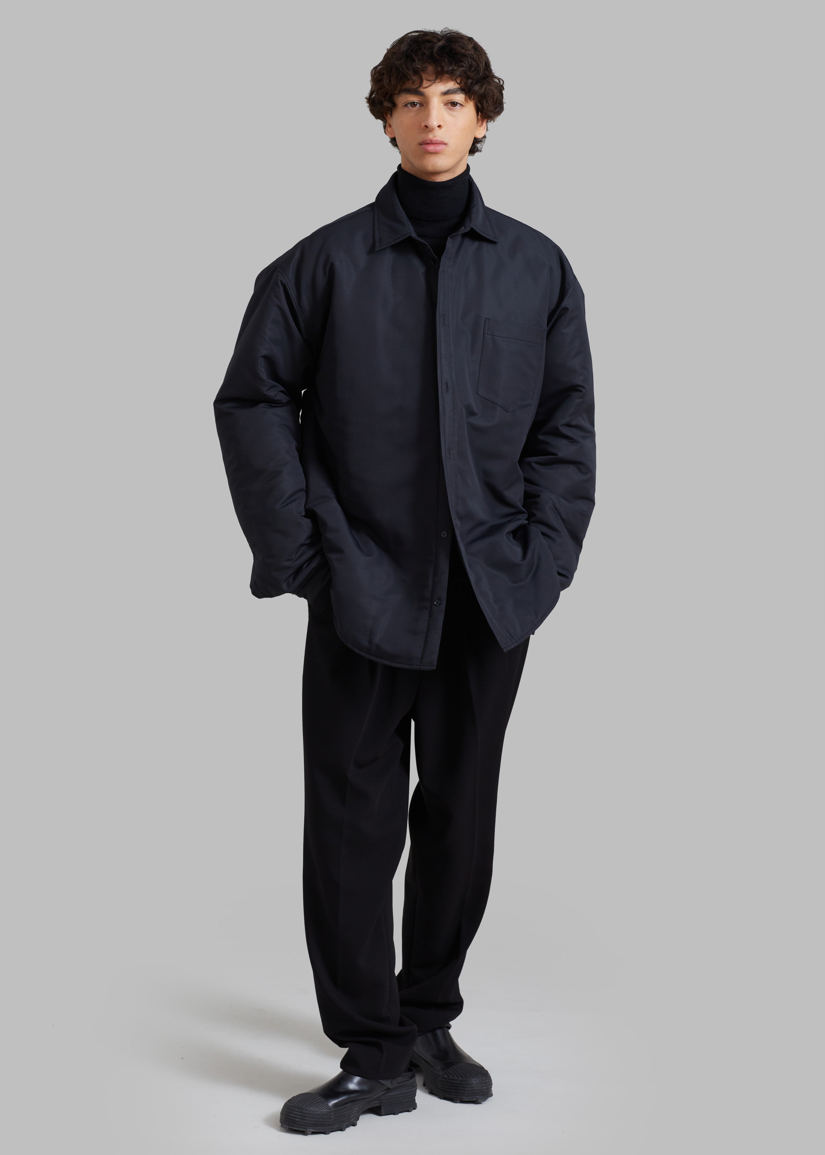 Dean Padded Shirt Jacket - Black - 10