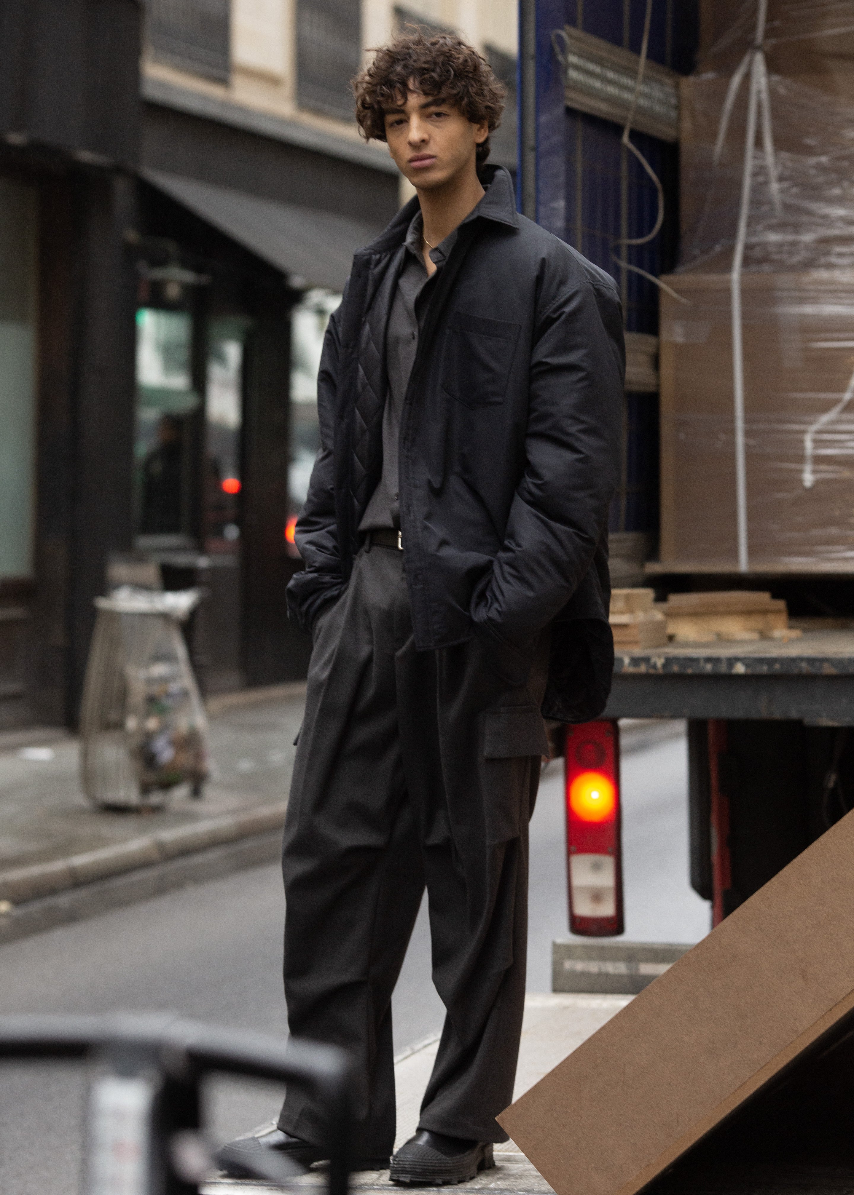 Dean Padded Shirt Jacket - Black - 12