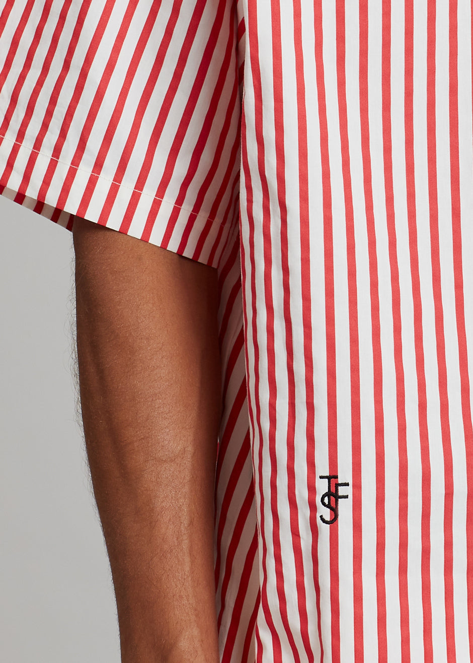 Tom Baseball Shirt - Red Stripe - 4
