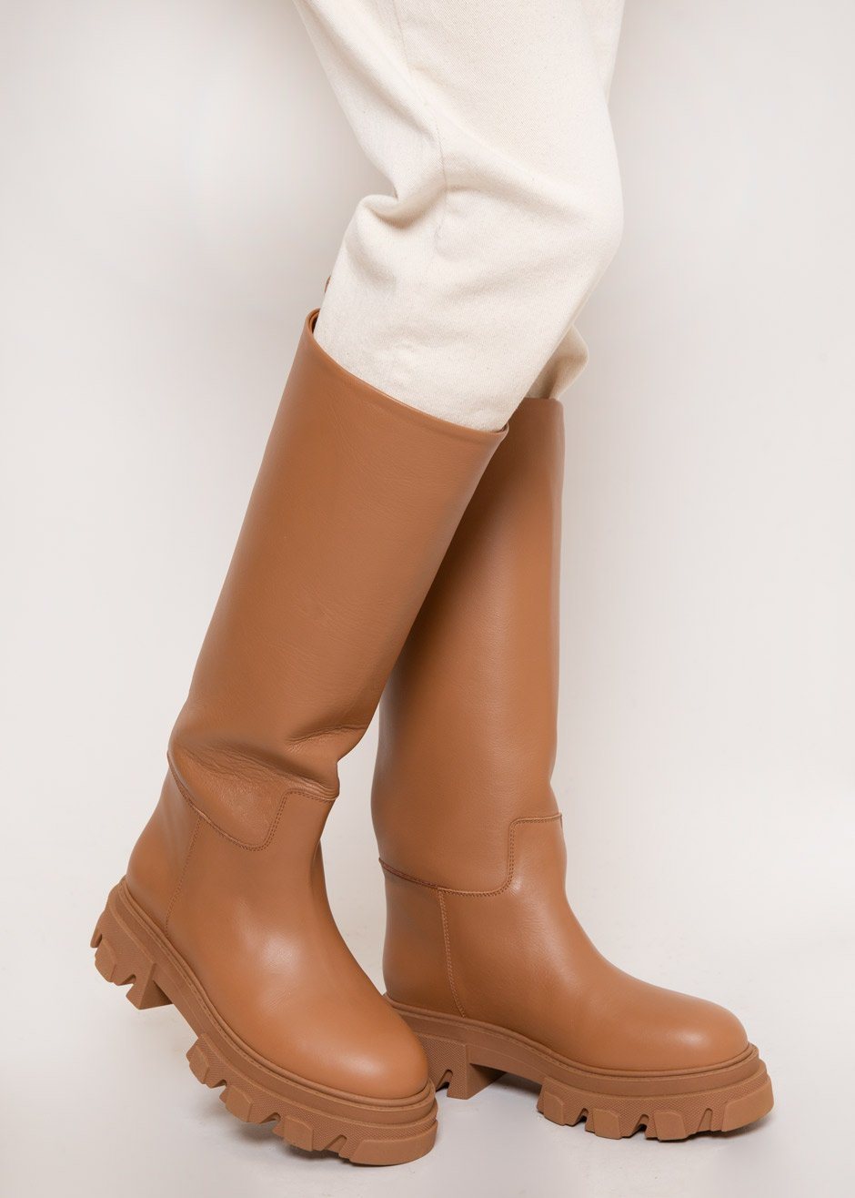 GIA x Pernille Teisbaek Tubular Lug Boots- Cognac - 3