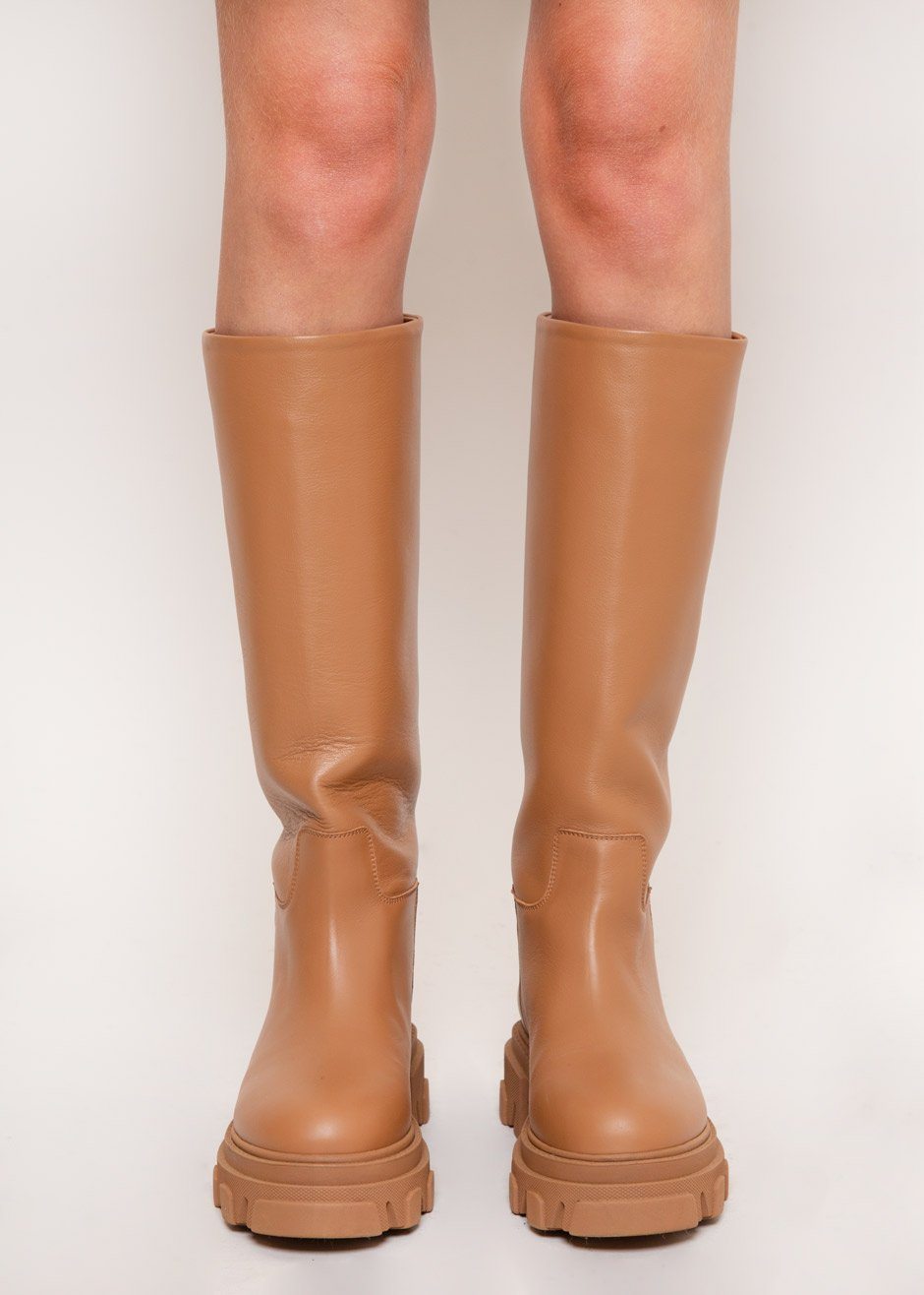 GIA x Pernille Teisbaek Tubular Lug Boots- Cognac - 5