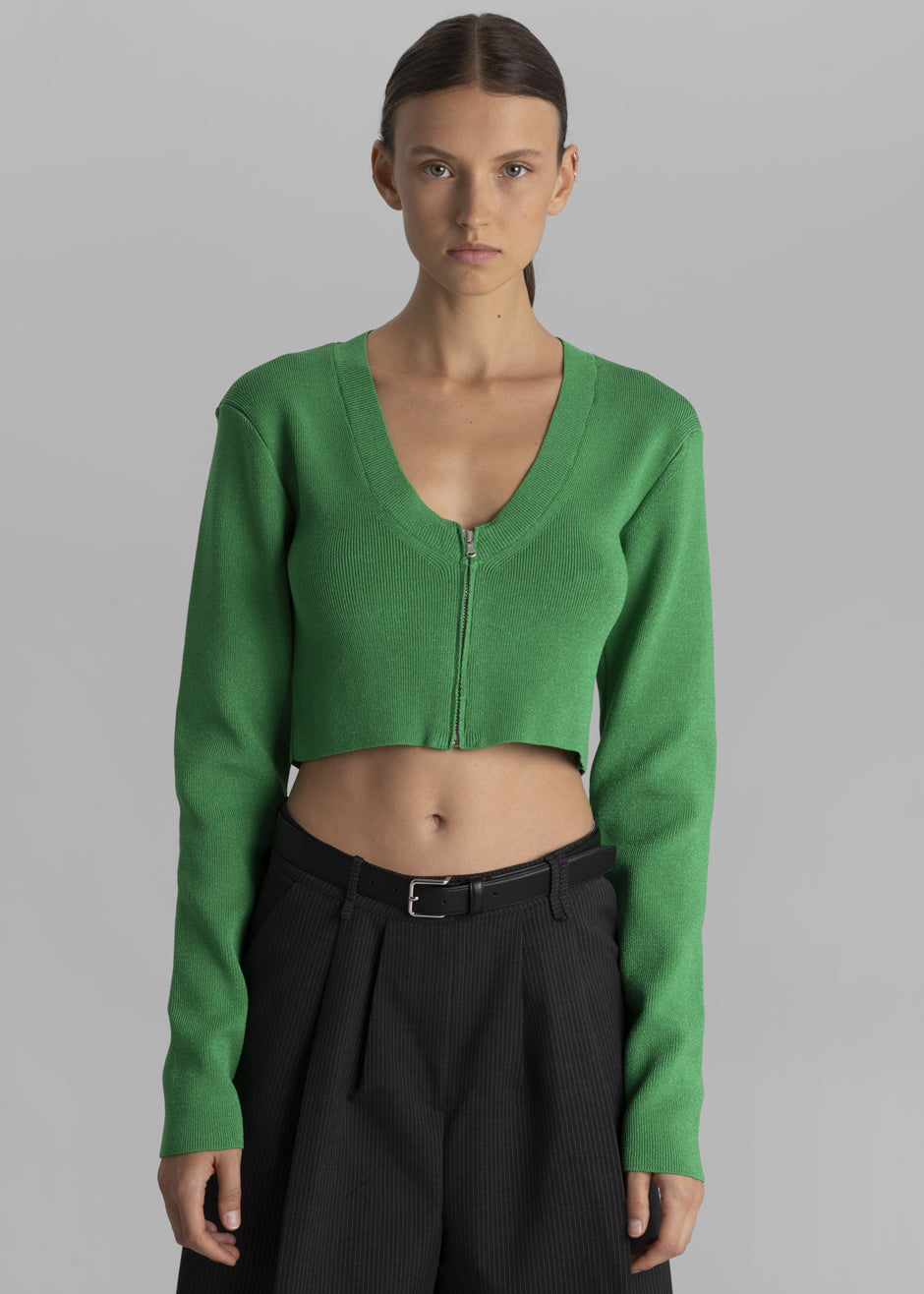 Vanessa Hong x Birgitte Herskind Miss Cardigan - Grass Green - 3