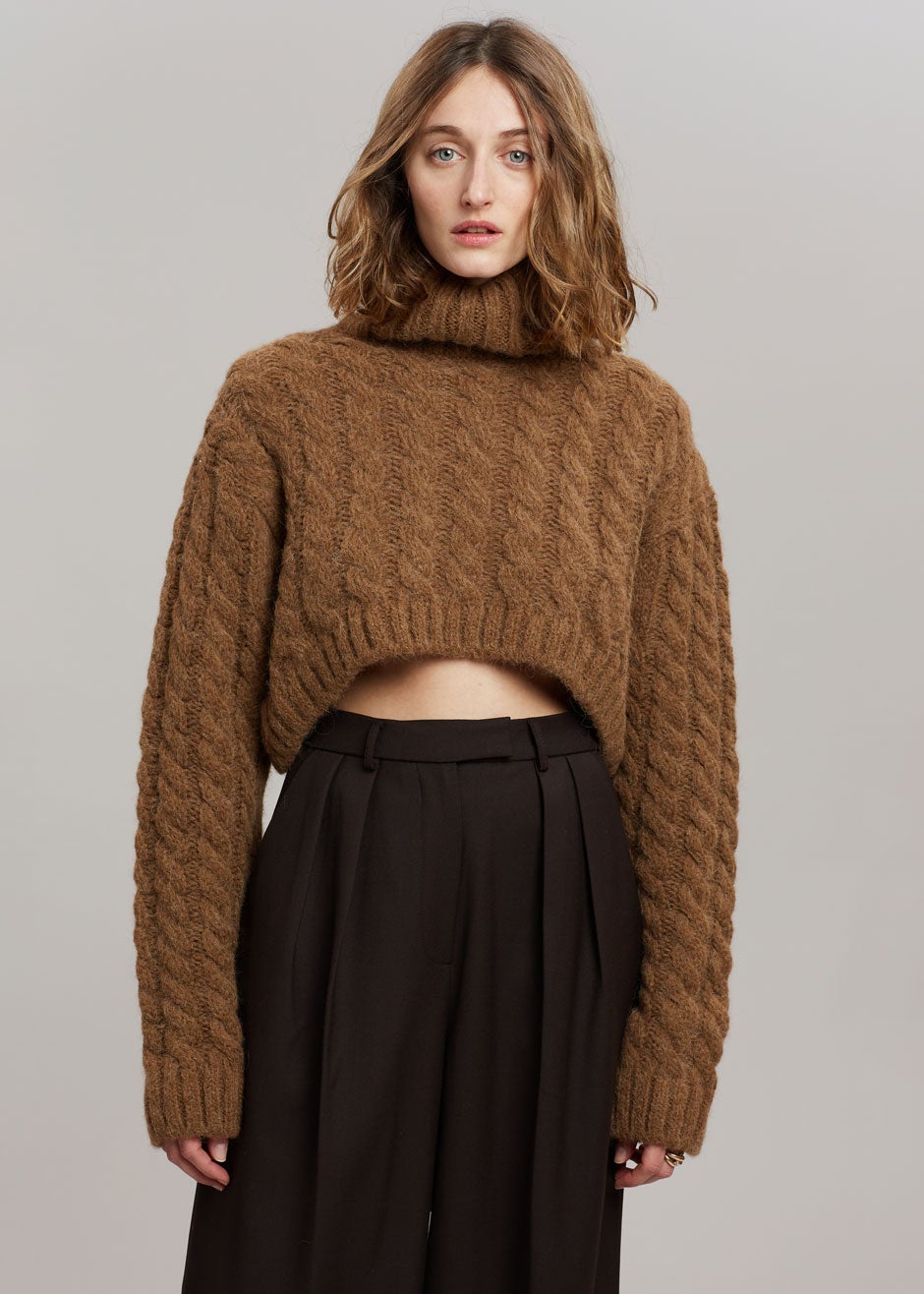 Varda Wide Leg Pants - Aubergine - 4