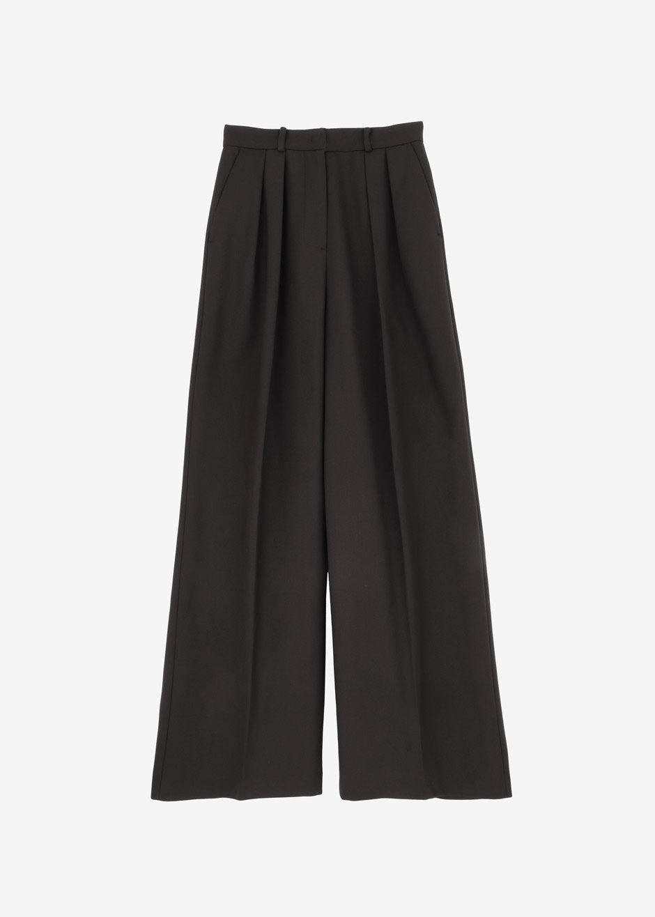 Varda Wide Leg Pants - Aubergine - 13
