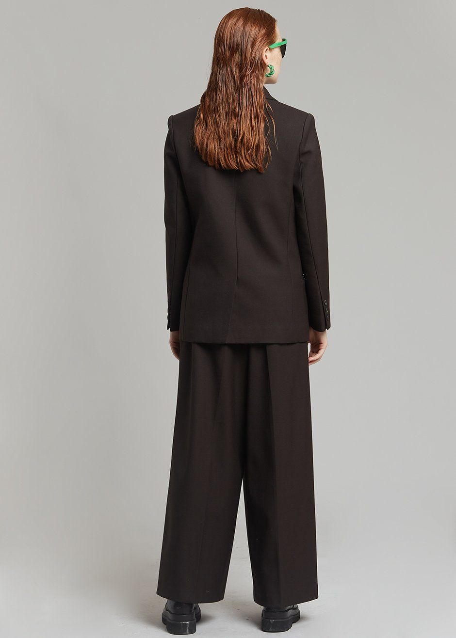 Varda Wide Leg Pants - Aubergine - 12