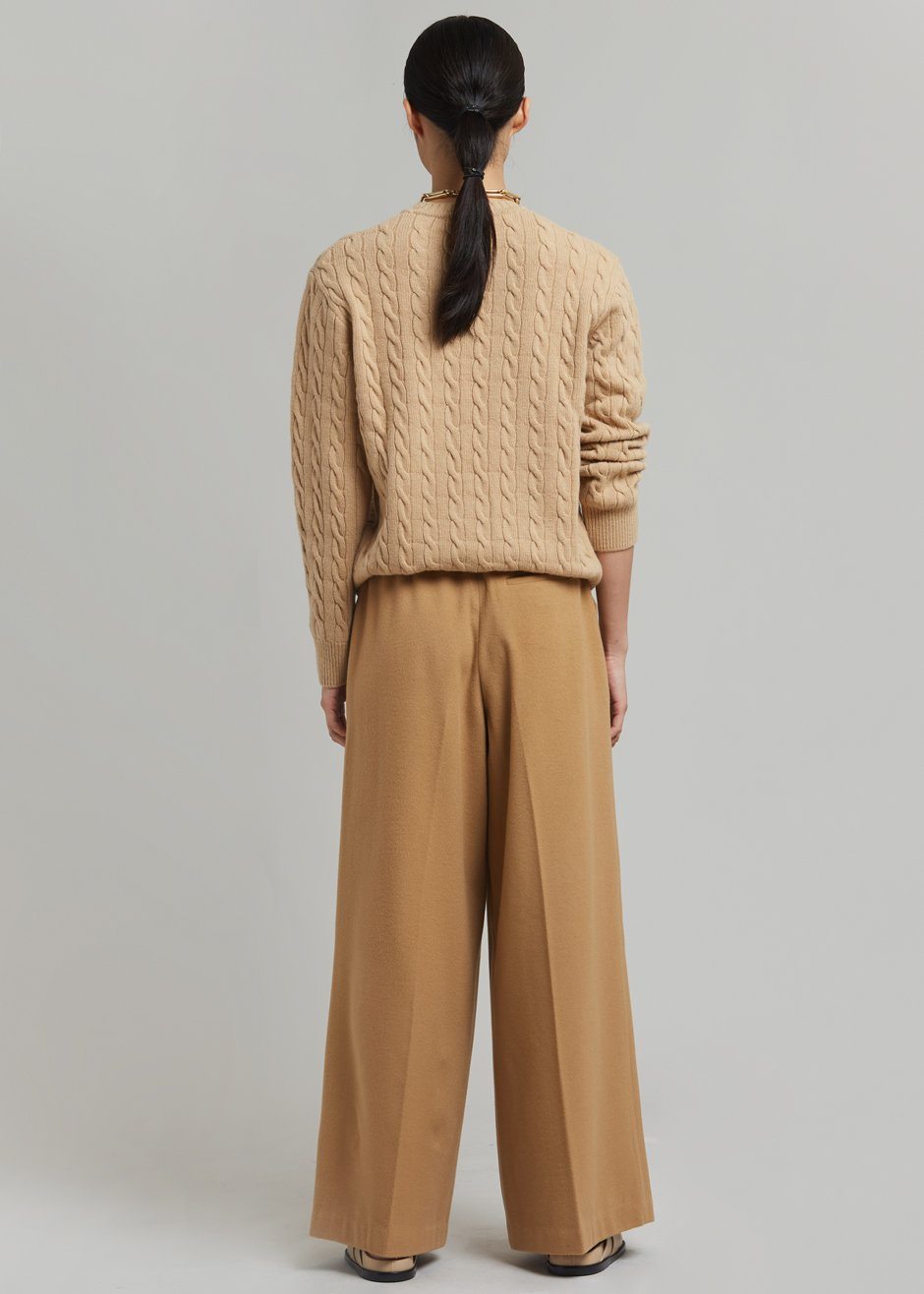 Varda Wide Leg Pants - Caramel - 7