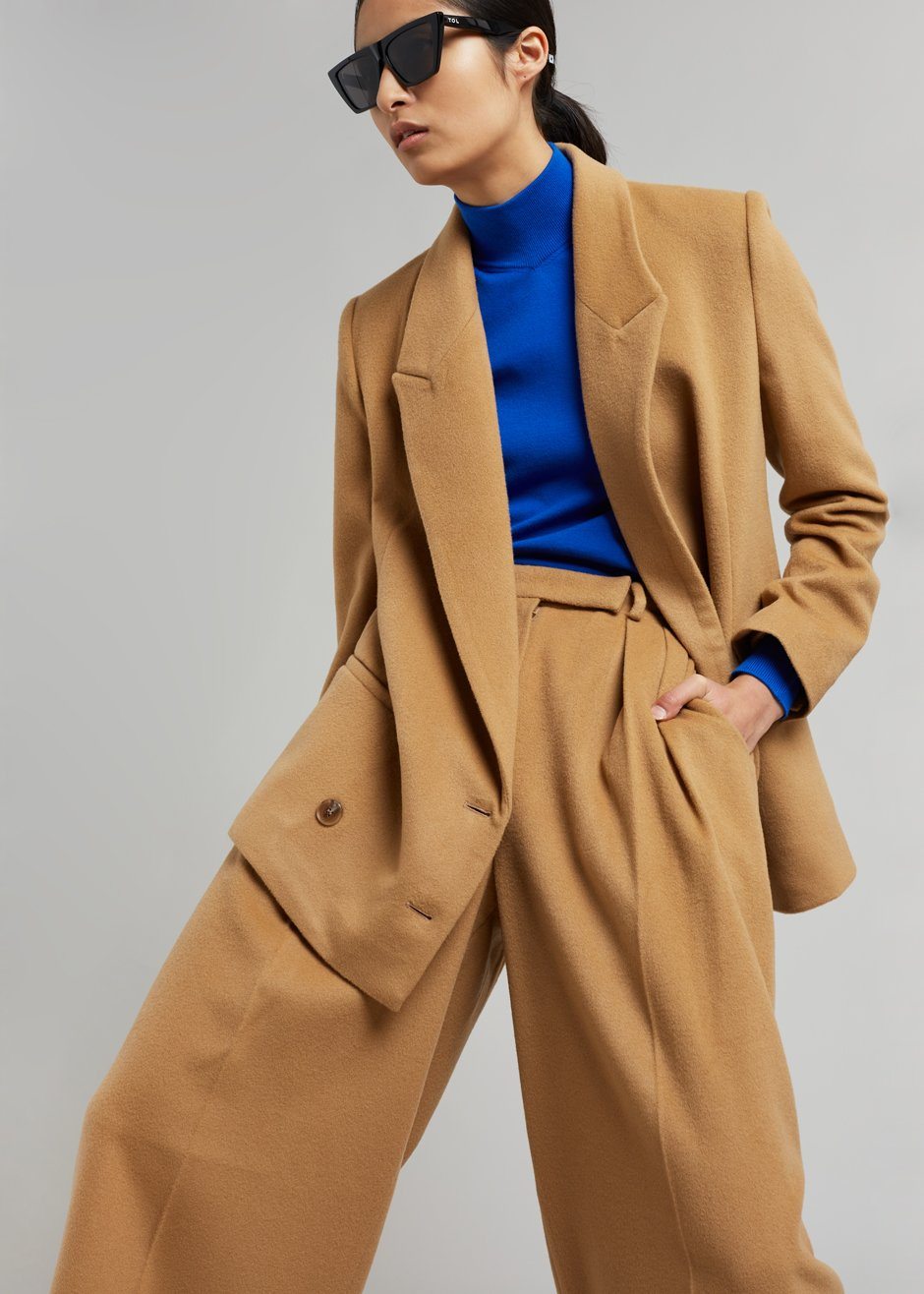 Varda Wide Leg Pants - Caramel - 4