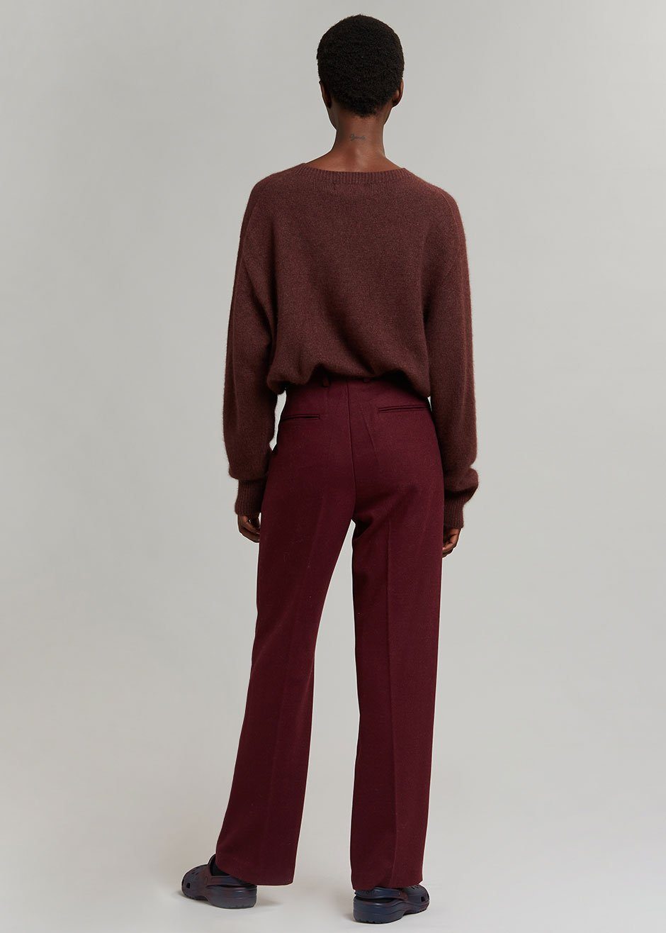 Walker Twill Trousers - Merlot - 5